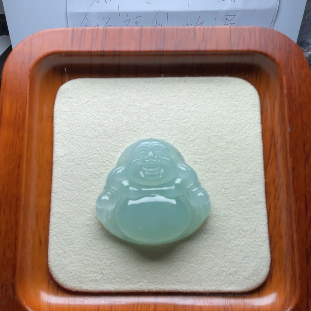 定制翡翠未镶嵌晴底色佛公
