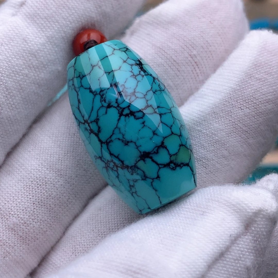 未镶嵌绿松石珠宝奇石16.5*27.6mm