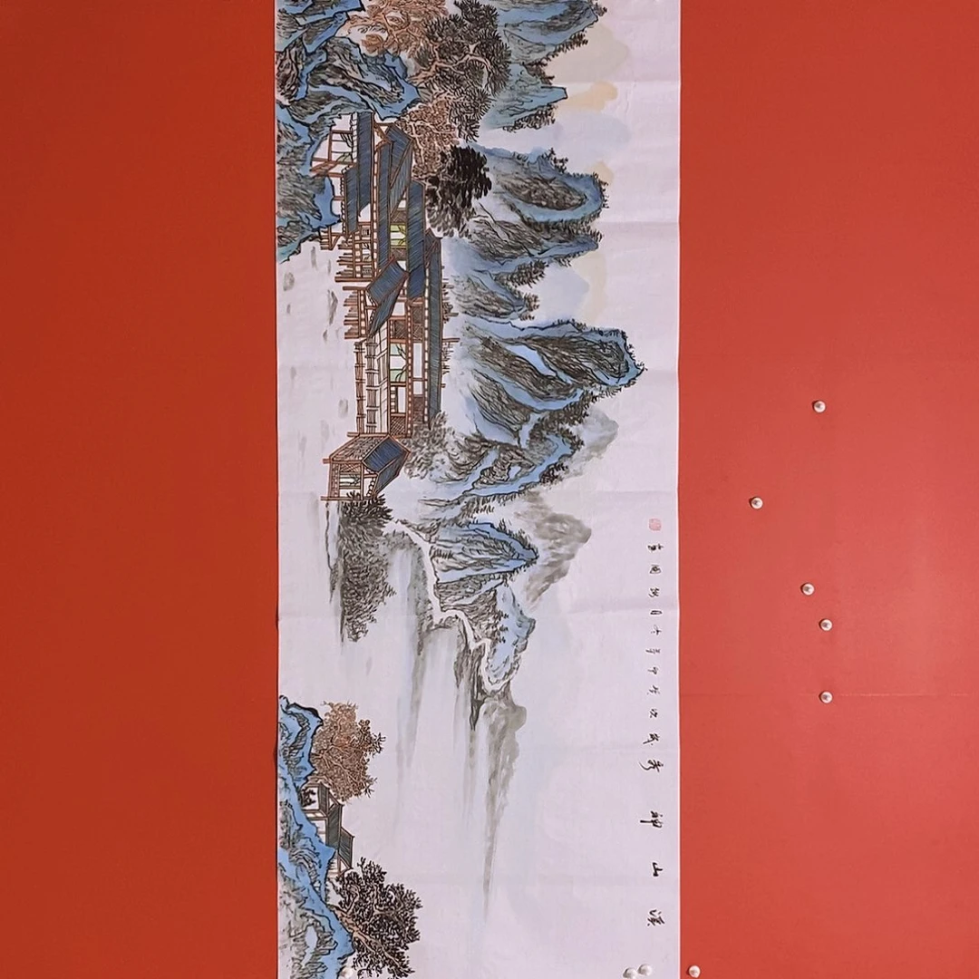 国画山水花鸟字画书画