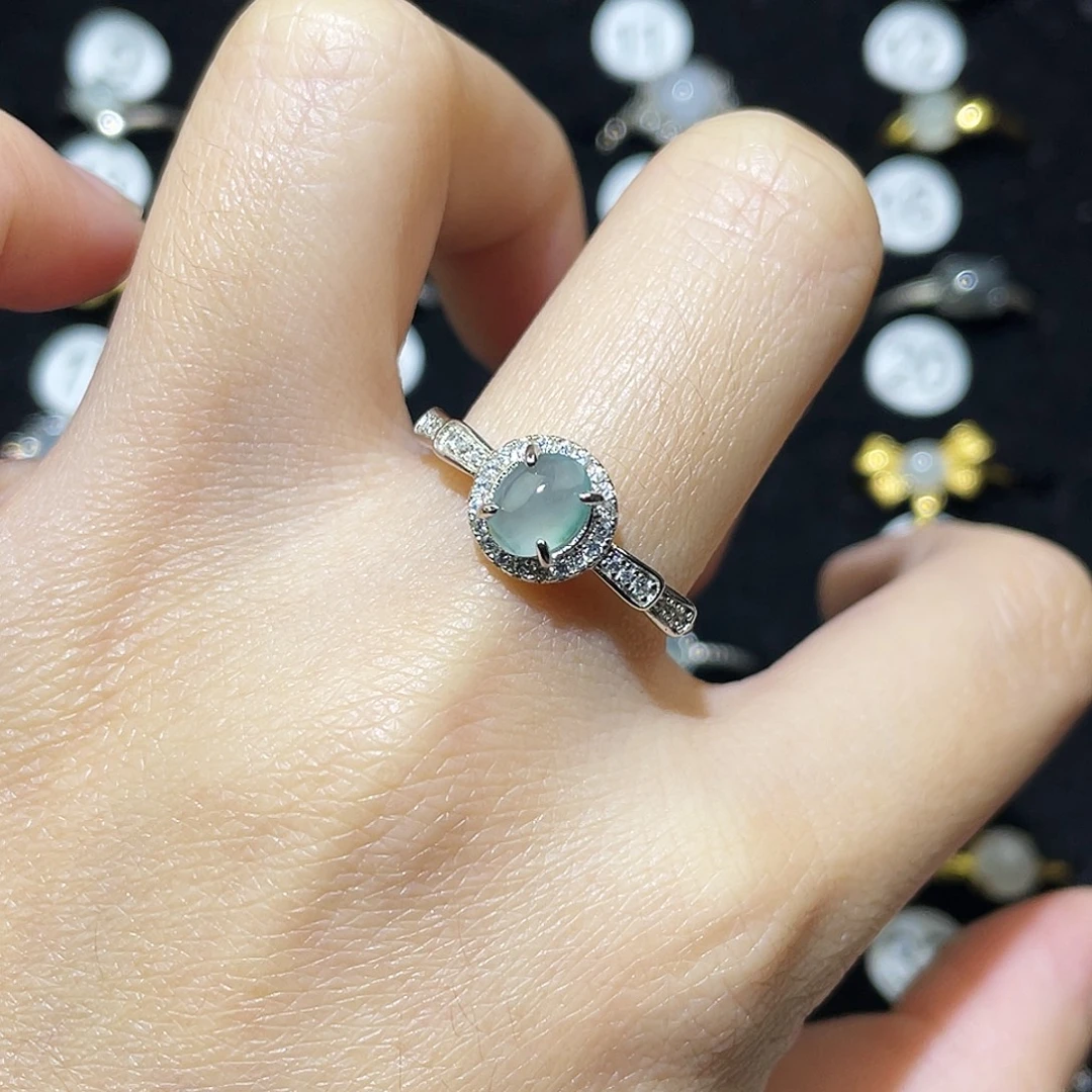 翡翠未镶嵌戒指戒指