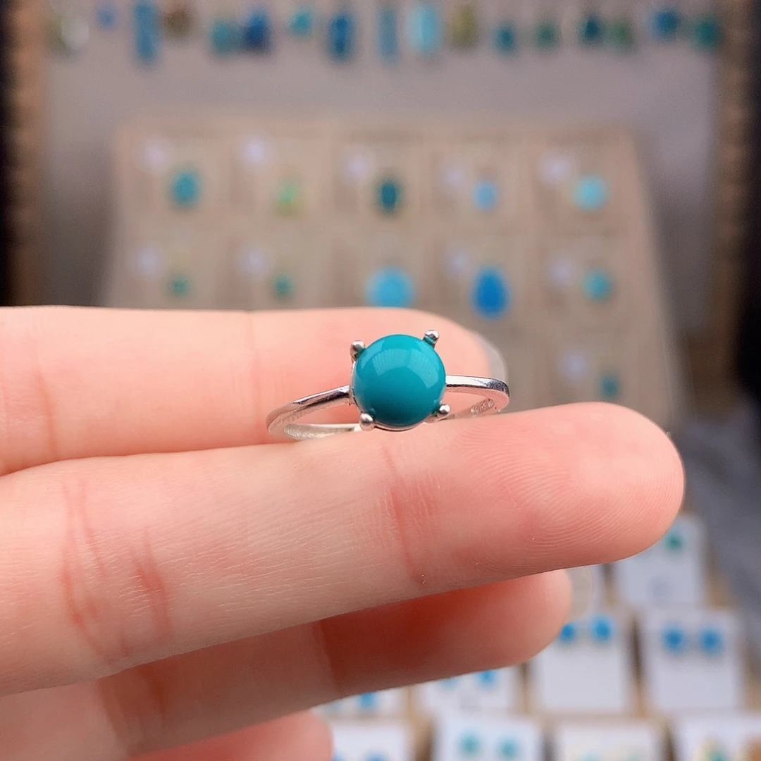 绿松石银S925镶嵌颈饰