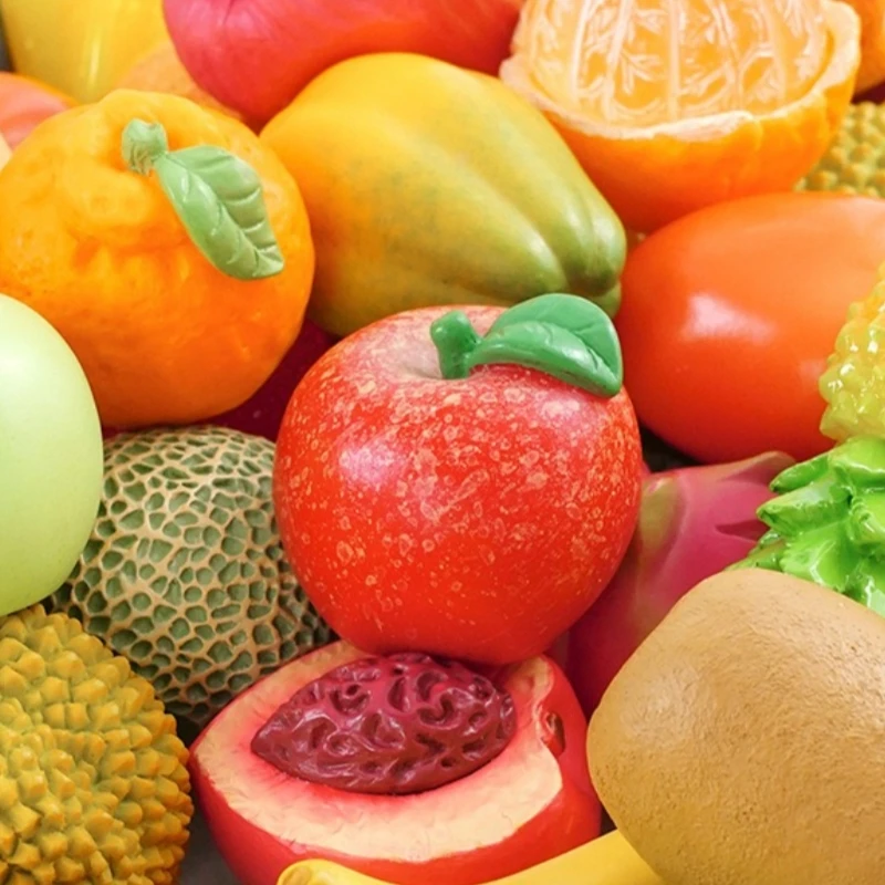 【交个朋友价】实色仿真树脂水果/DIY 创意摆件 直邮