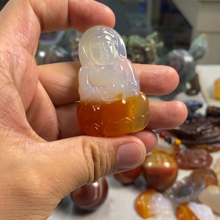 玛瑙/玉髓吊坠(不含链)未镶嵌