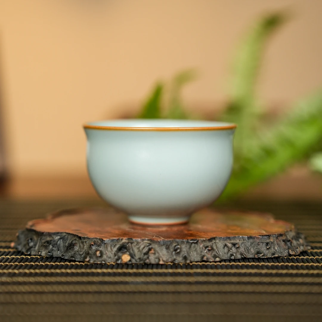 【墨舍名窑】分寸天青圆满杯（fc58）