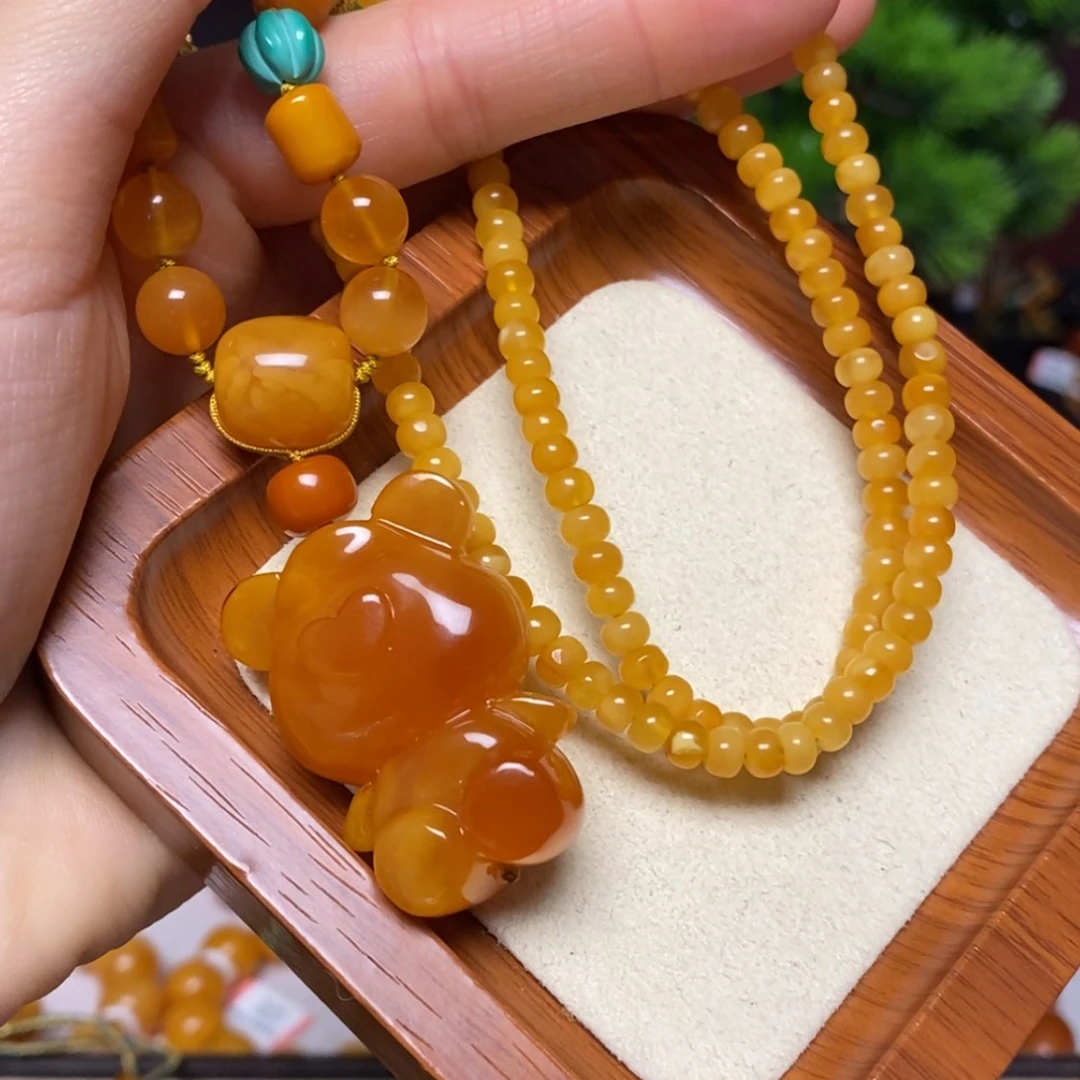 【闪购商品】蜜蜡颈饰未镶嵌项链