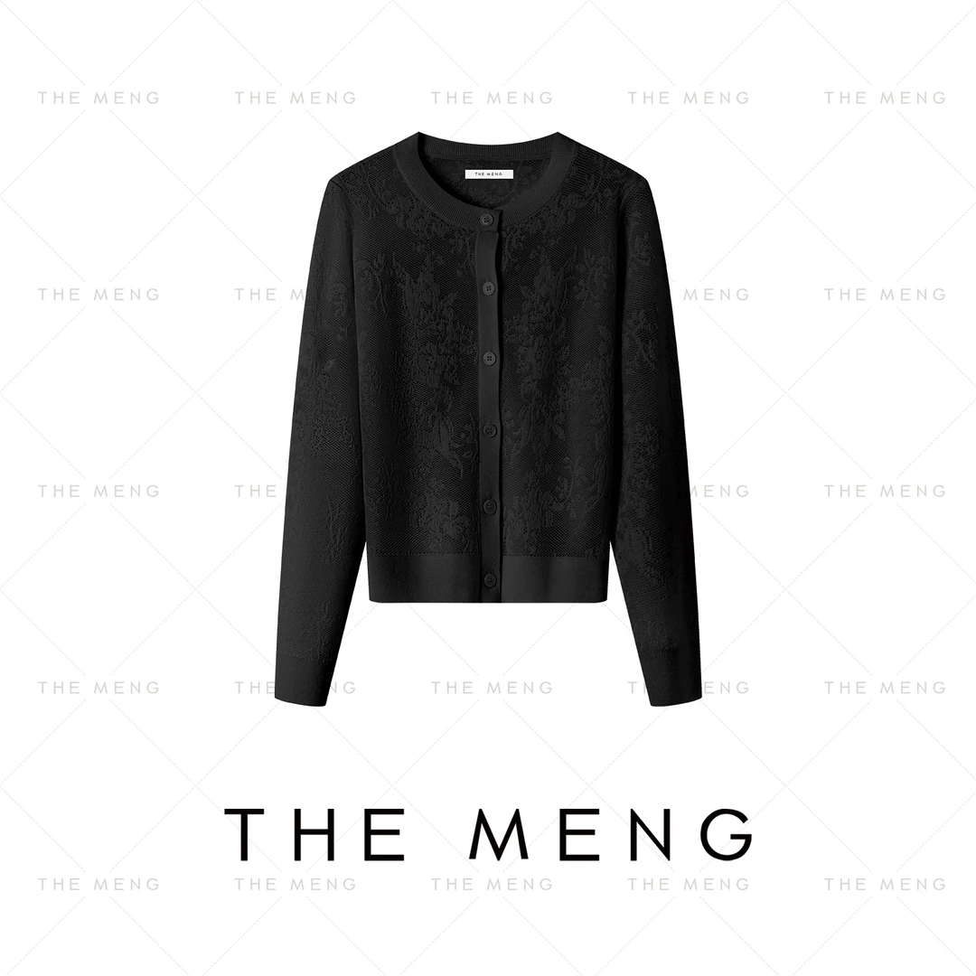 THE MENG【夏阳】绵羊毛浮雕提花显瘦背心开衫#M252D0047+M252E0014
