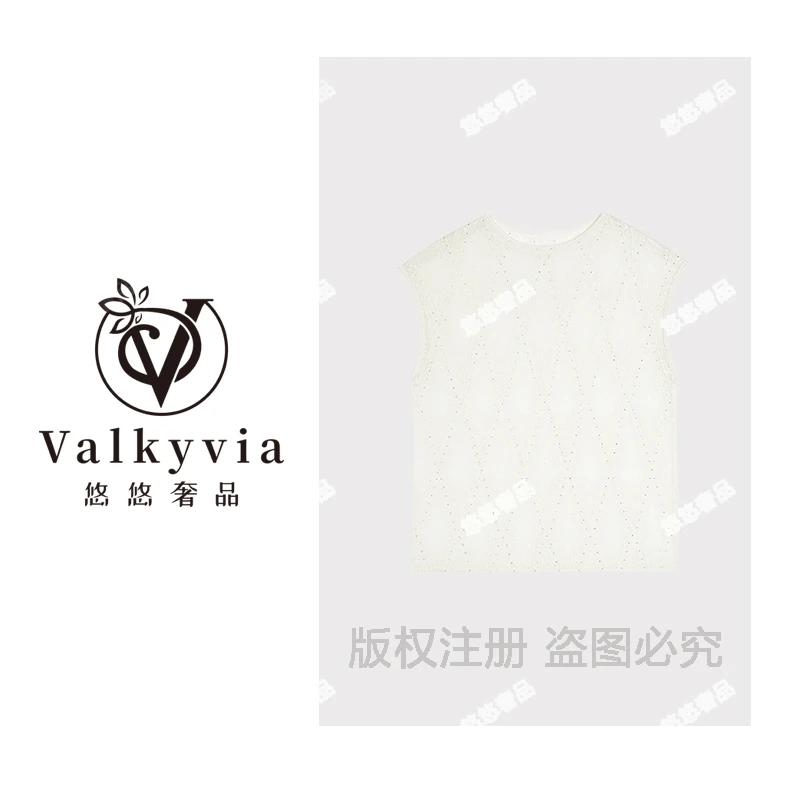 【Valkyvia/悠悠奢品】时尚气质小众设计感针织上衣0253