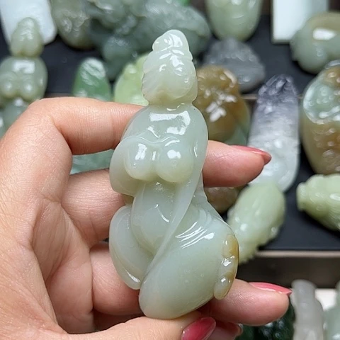 和田玉未镶嵌颈饰杭****店