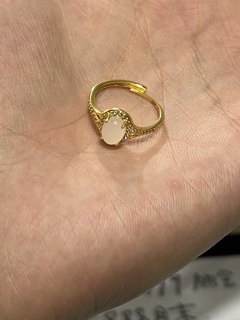 和田玉青海精品白玉气质戒指多样性拍一发一