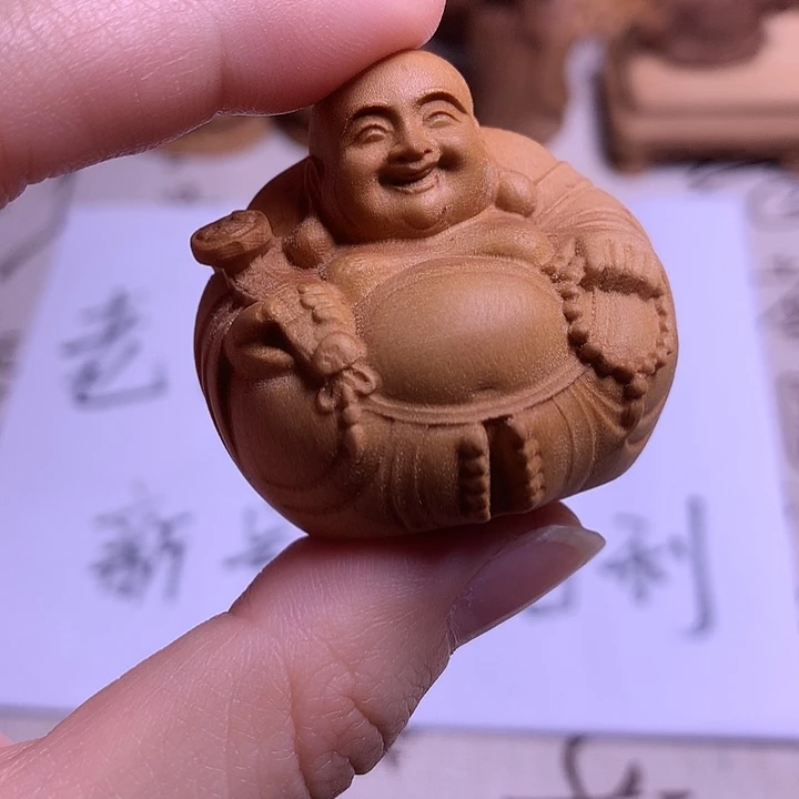 檀香木一团和气佛佛