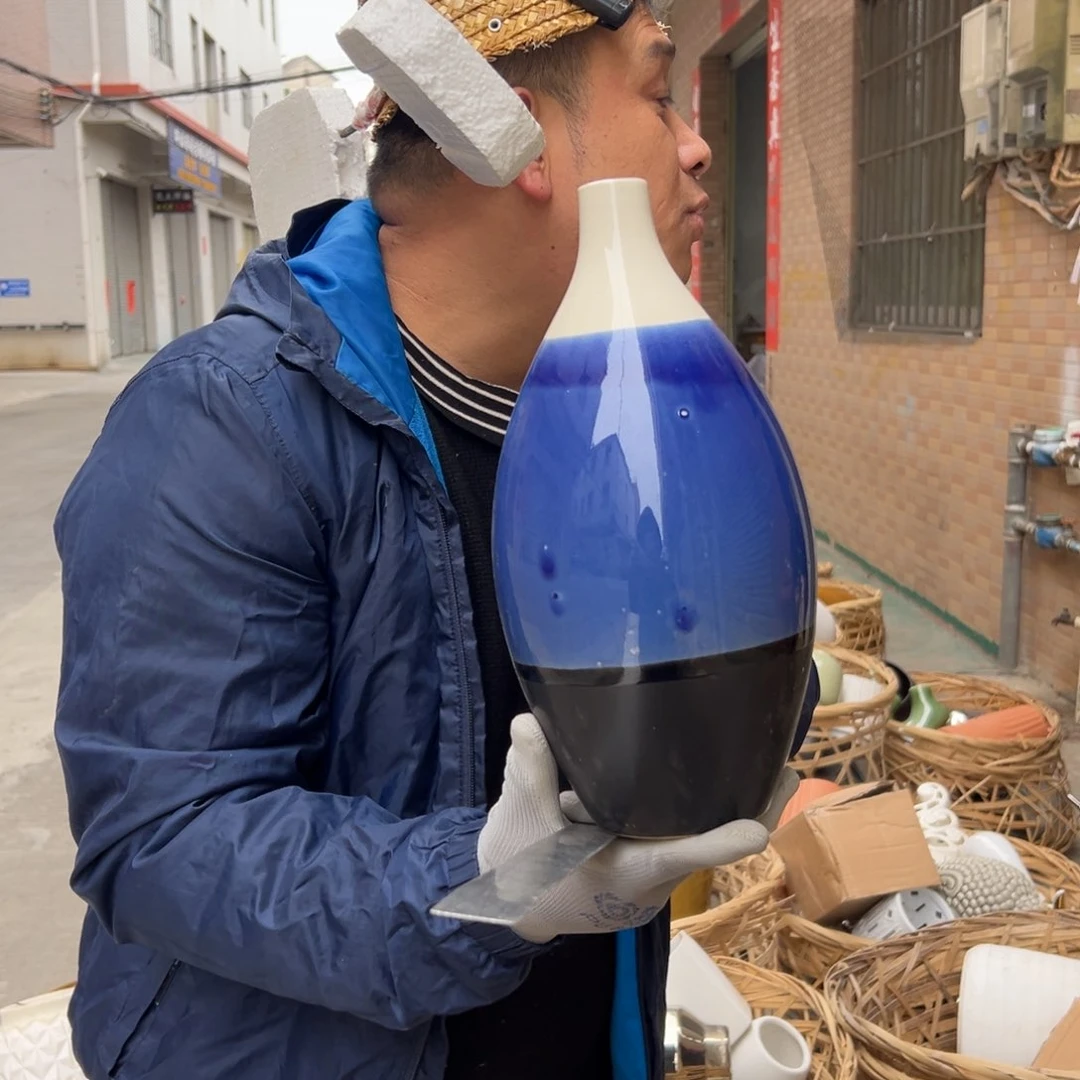 摆件45 号高中低温陶瓷工艺瓶（部分微瑕）