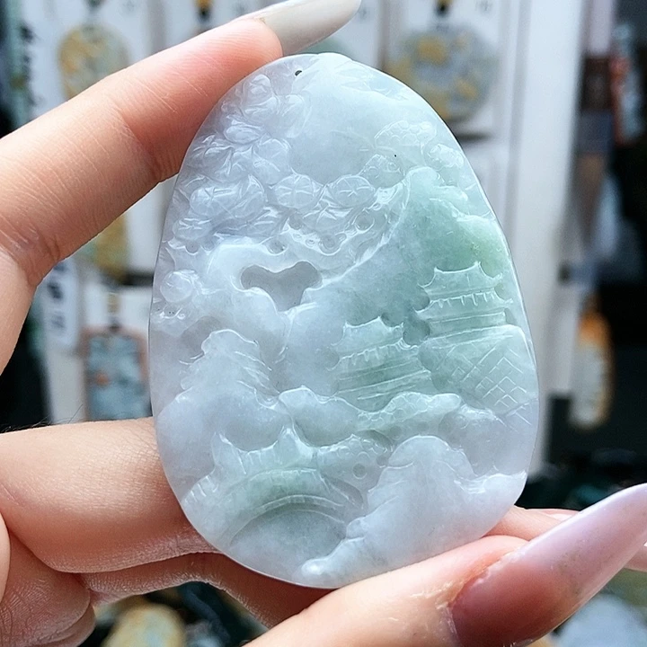 翡翠未镶嵌颈饰翡翠