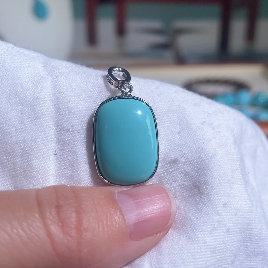绿松石配饰银S925镶嵌