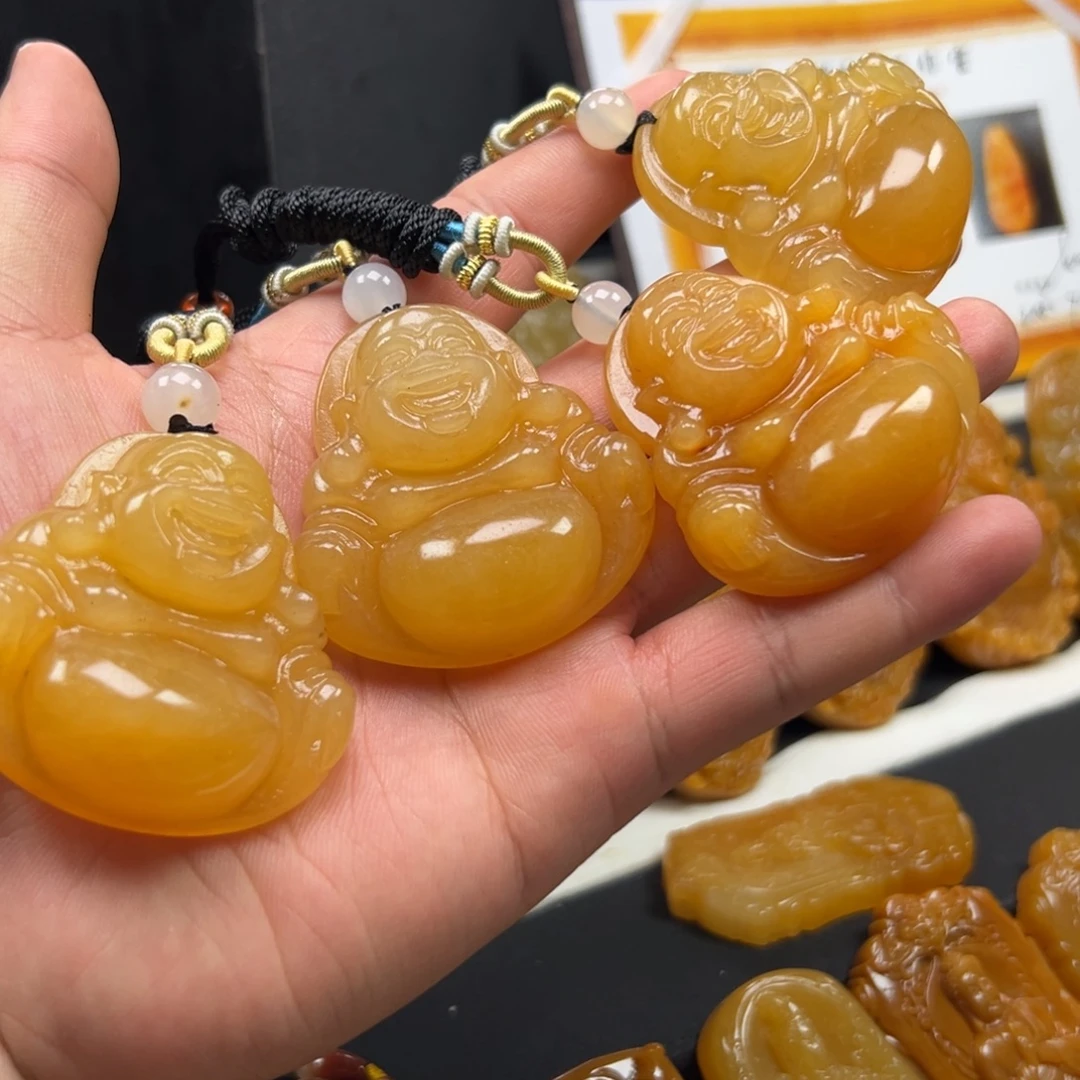 石英质玉（黄龙玉）未镶嵌多样性发货，发其一