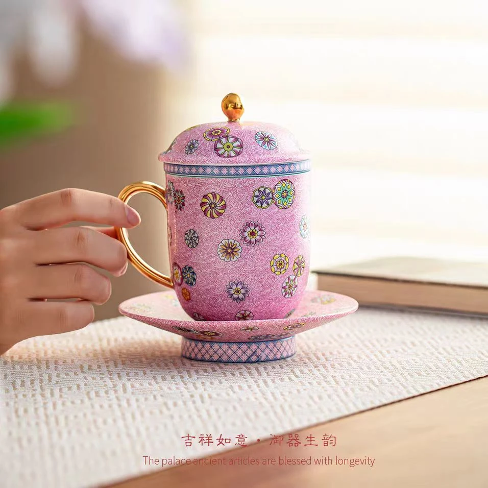 五言六器 春风拾光 吉祥如意-办公杯碟 WY-416