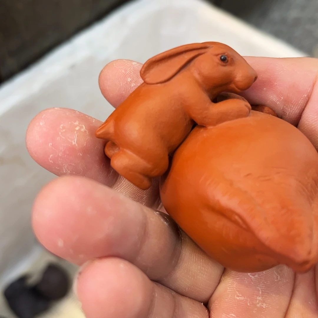 茶杯紫砂高端紫砂雕塑茶宠微瑕