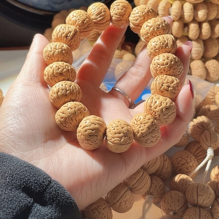 高***源桃核吊坠桃核手串树王39