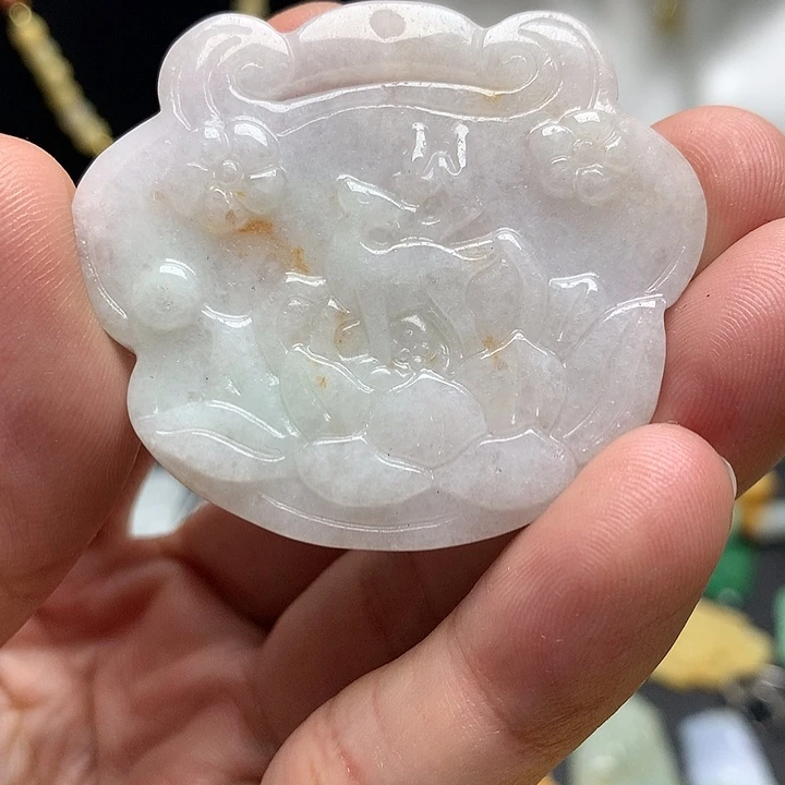 翡翠未镶嵌颈饰天然A货翡翠