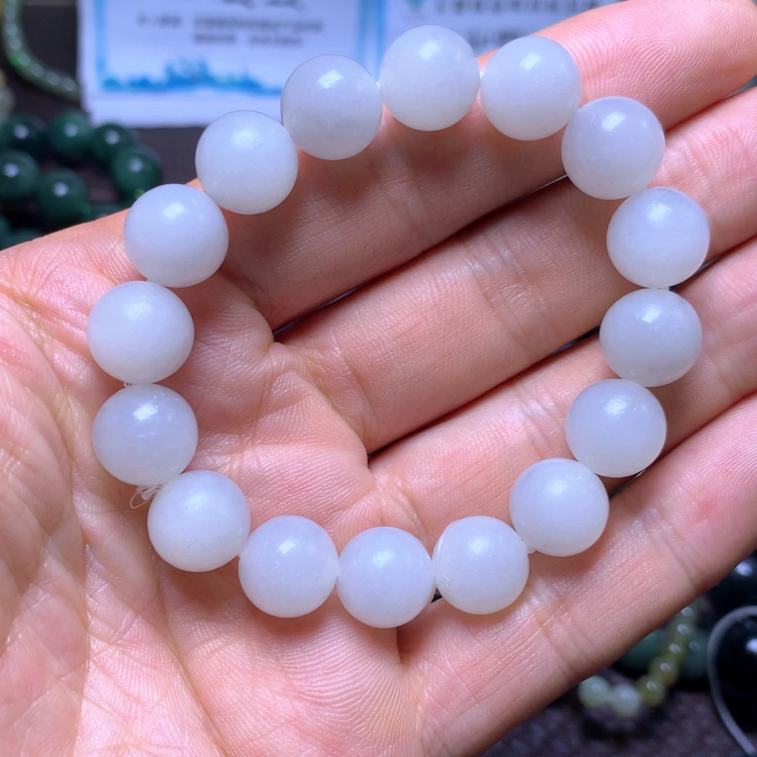 和田玉未镶嵌手串12