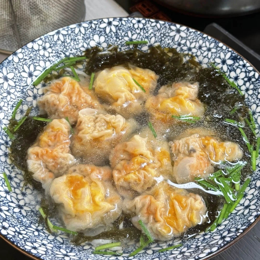 鲜虾馄饨 蛋黄飞鱼籽鲜肉馄饨广式风味速冻速食营养早餐0添加