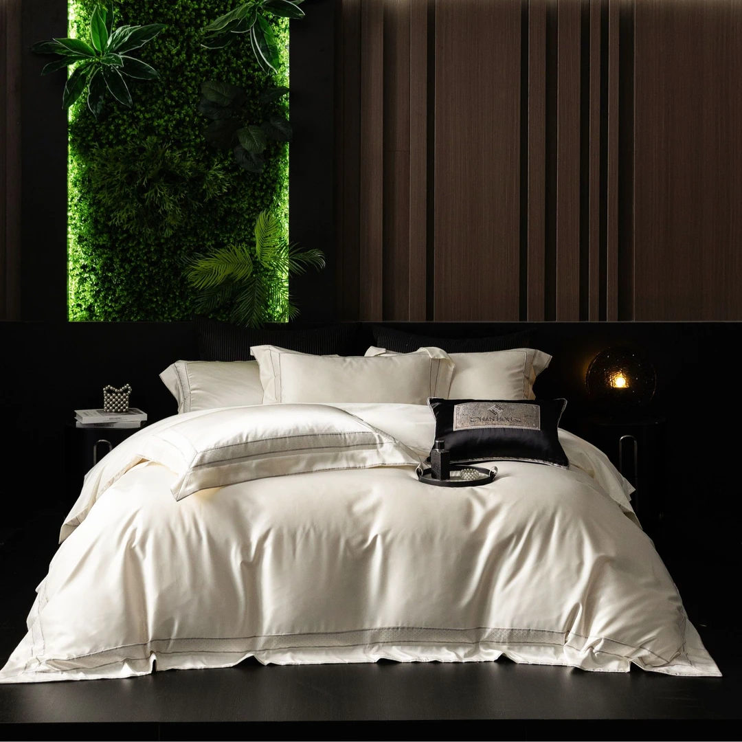 【 E F-伊丽卡 】—— 高精密贡缎色织奢雅级裸感四件套欧式