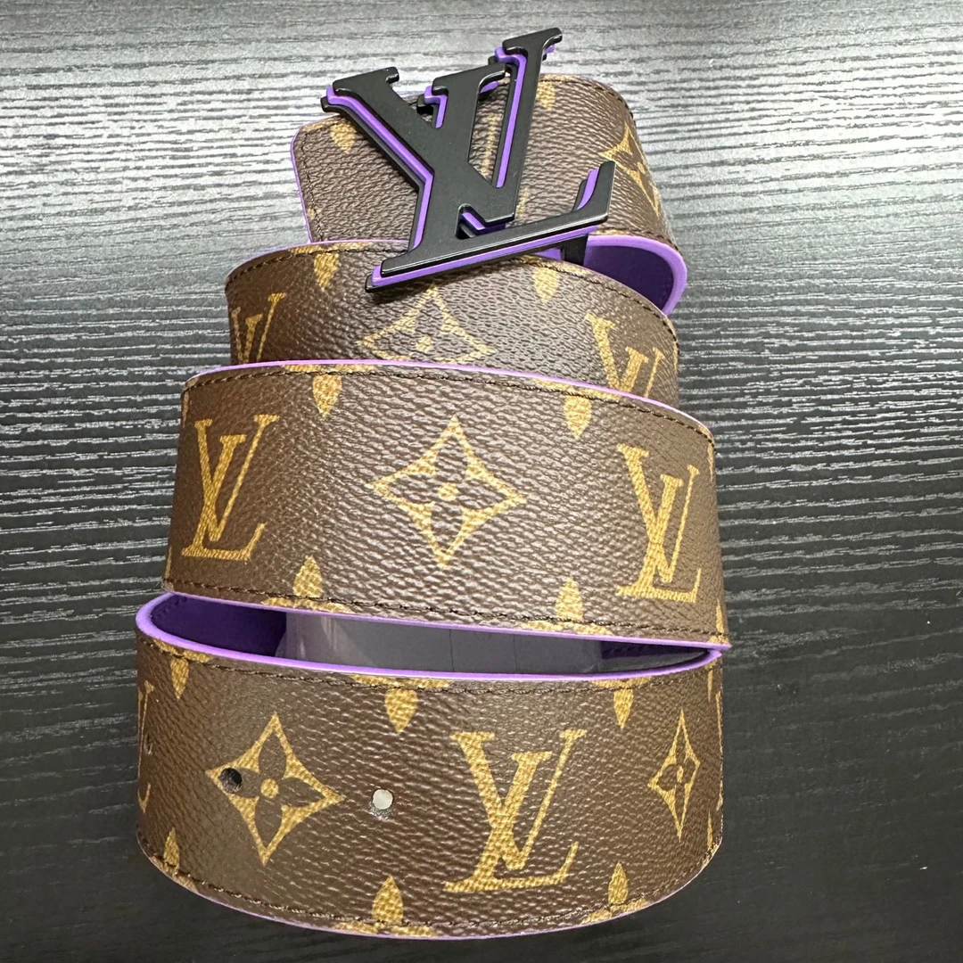 99新 LouisVuitton/路易威登 经典老花logo皮带腰带 90码 D19843