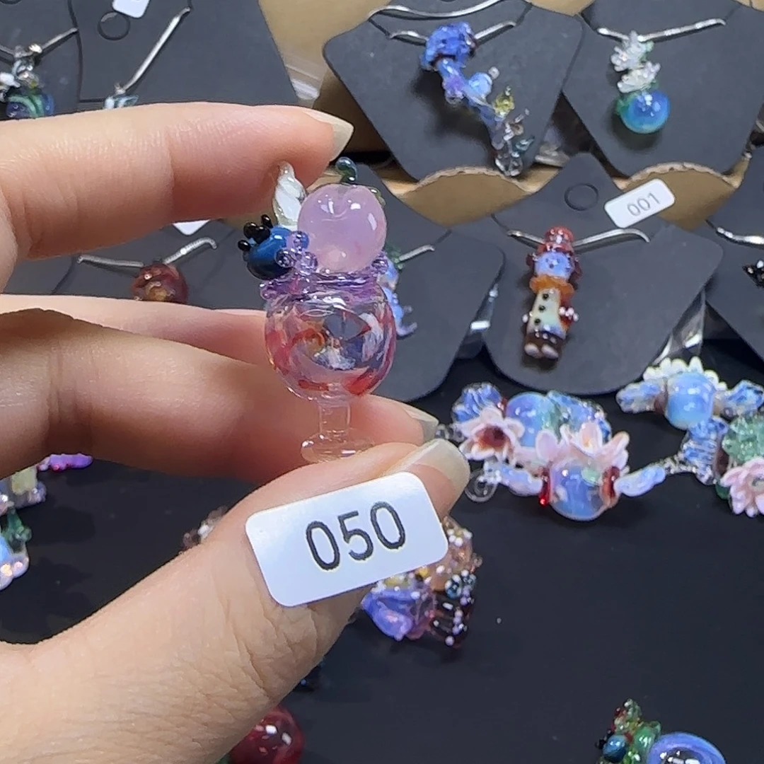 玻璃颈饰空心吊坠非遗灯工