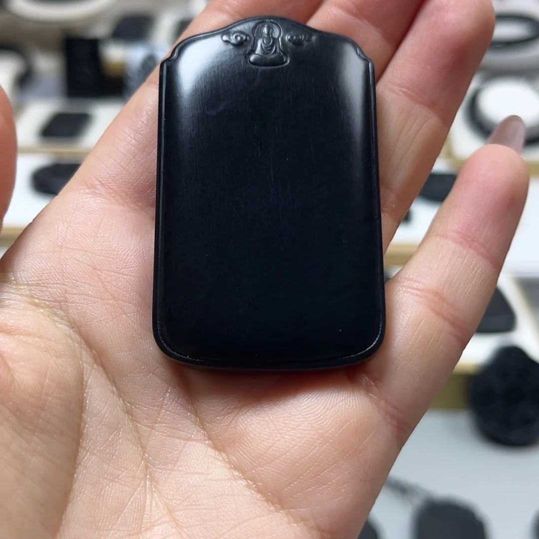 【闪购商品】和田玉（墨玉）55克左右未镶嵌