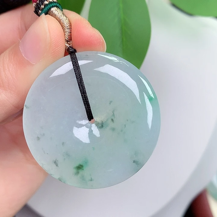 颈饰未镶嵌翡翠平安扣 38.8/5.9mm