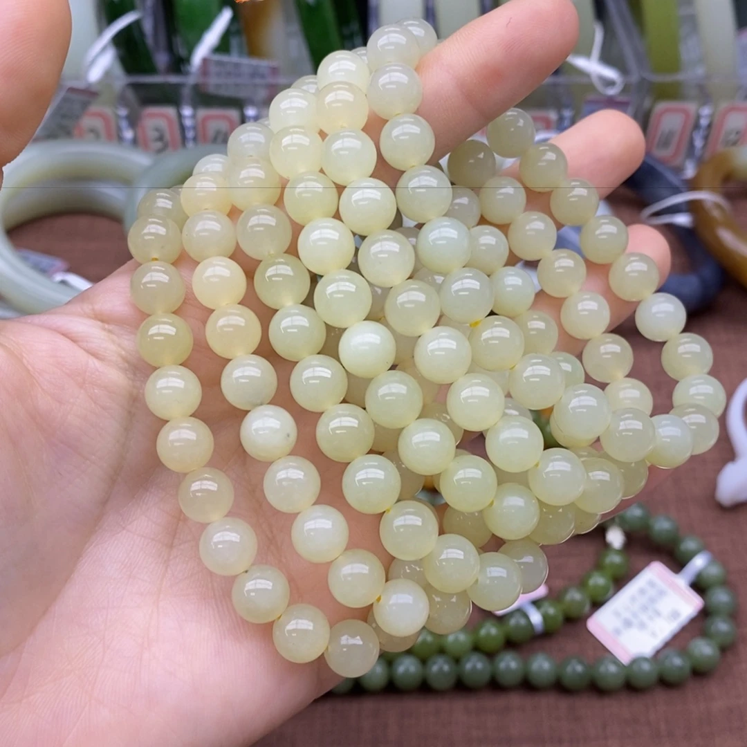 未镶嵌手串和田玉卡8