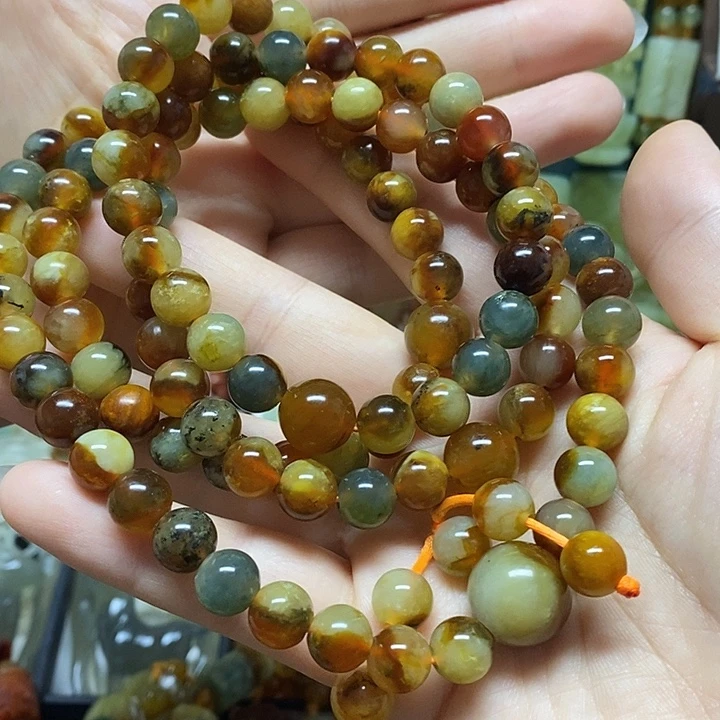 蛇纹石玉未镶嵌手链