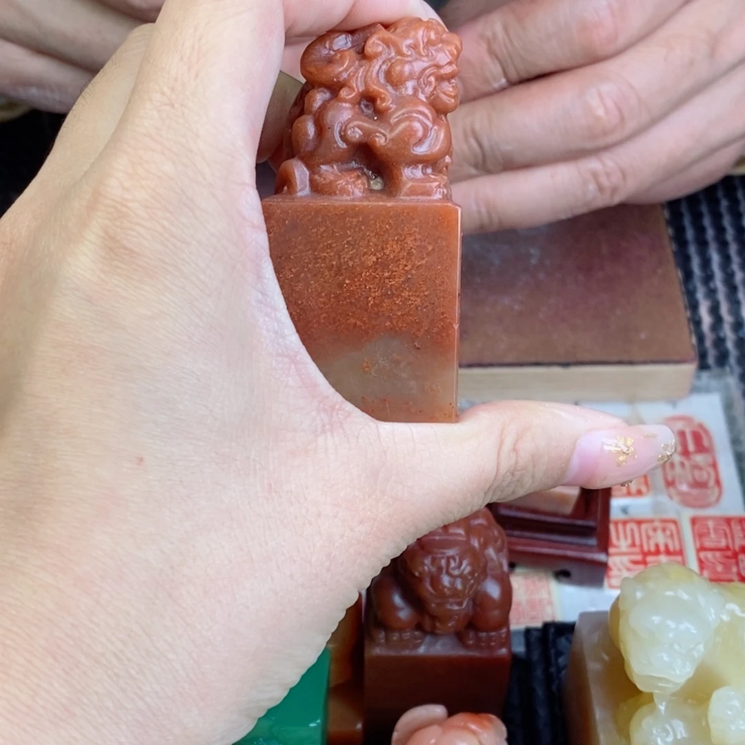嗷***象印石寿山石成品正章书法用品