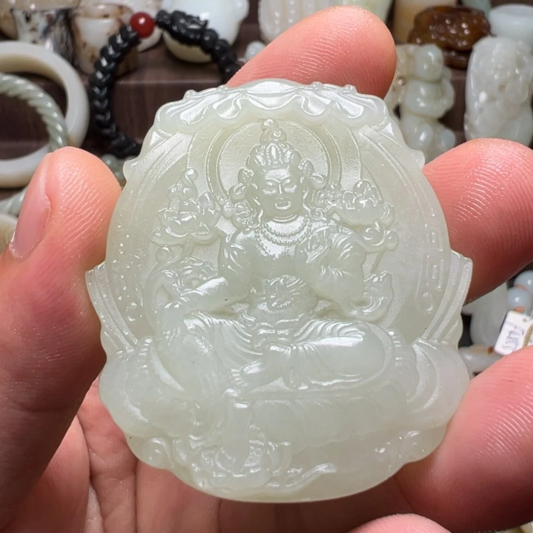 和田玉未镶嵌颈饰