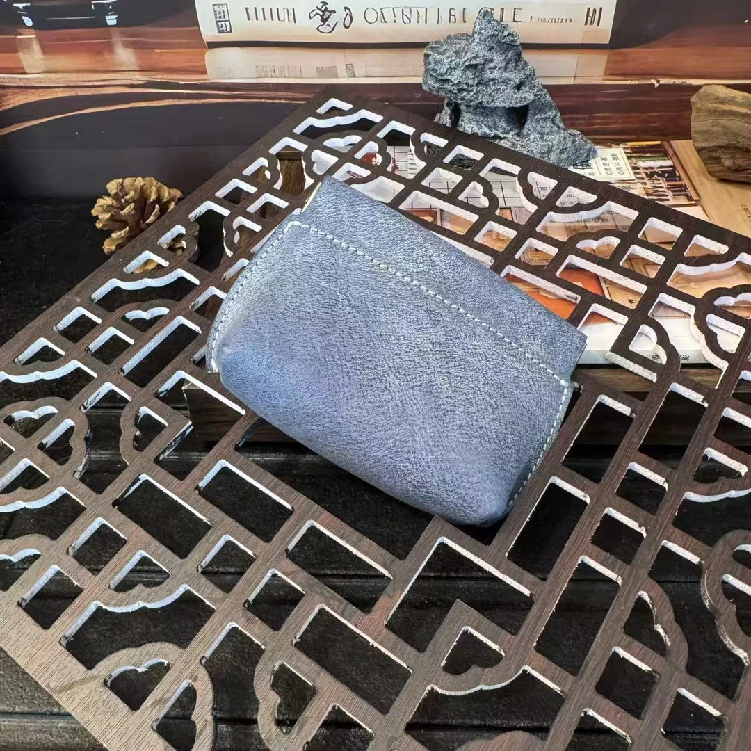 手抓包核桃手串收纳轻奢便携雾蜡皮钥匙包 零钱包