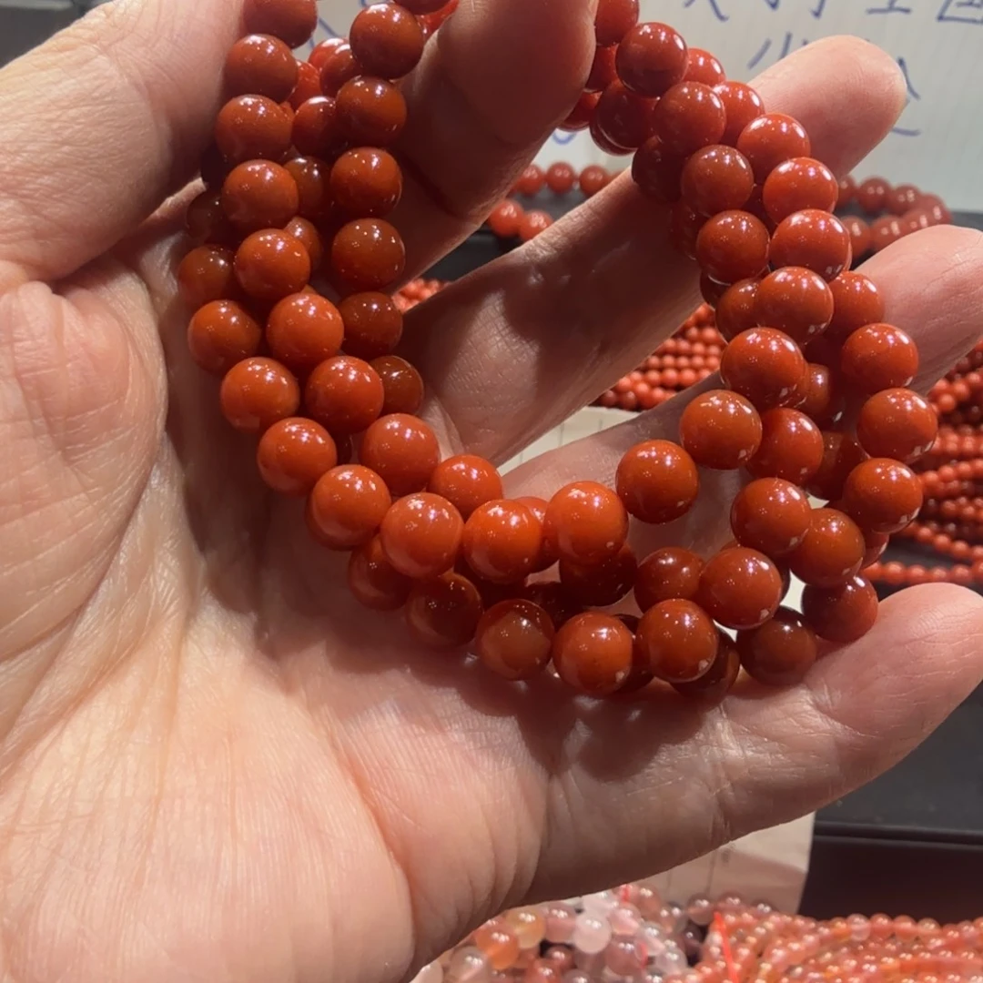 因***你南红玛瑙未镶嵌颈饰