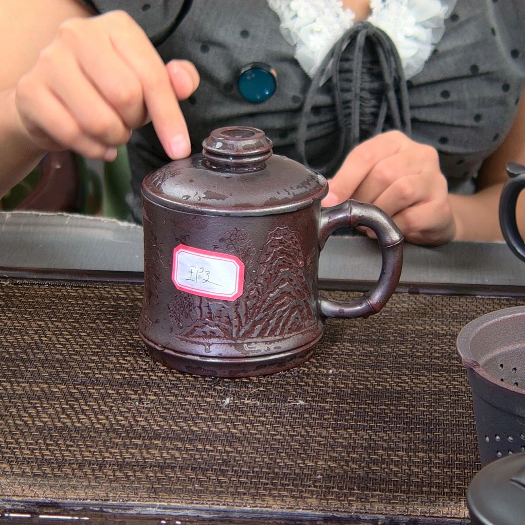 茶杯紫砂高货放漏
