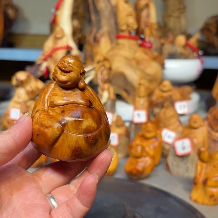 柏木太行崖柏弥勒佛留疤