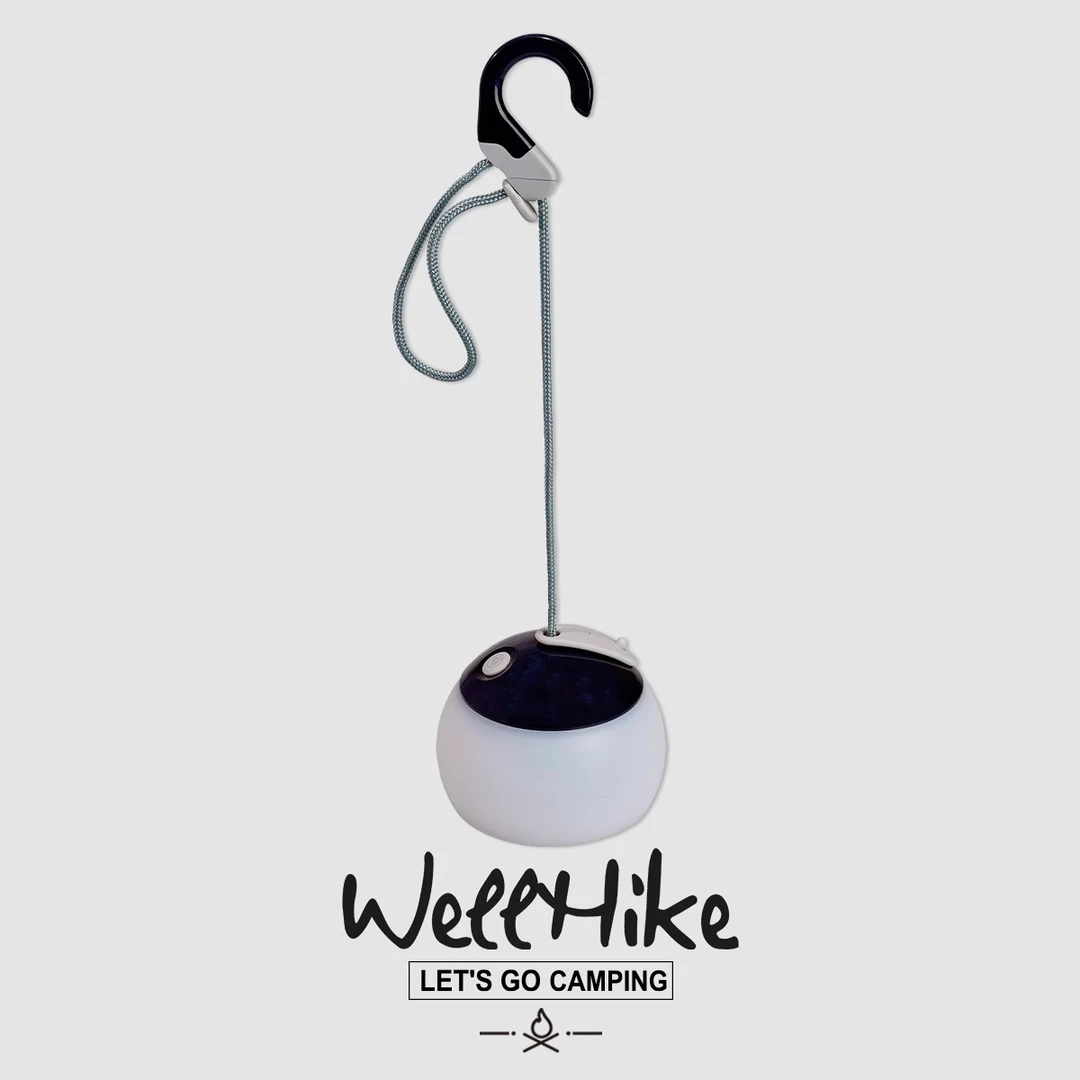 WELLHIKE户外墩墩灯 多功能便携摇曳帐篷天幕露营氛围照明营地灯