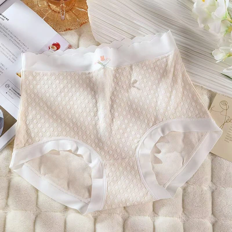 大码高腰弹力大无痕莫代尔棉裆女可爱200斤包臀抗菌女士内裤