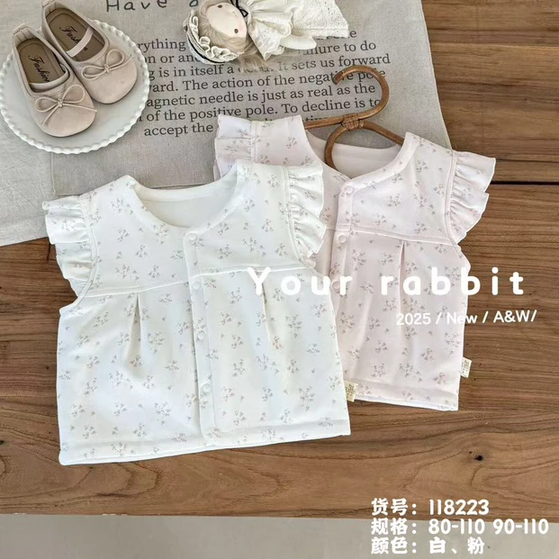 玥儿兔宝宝薄棉马甲80-110尺码