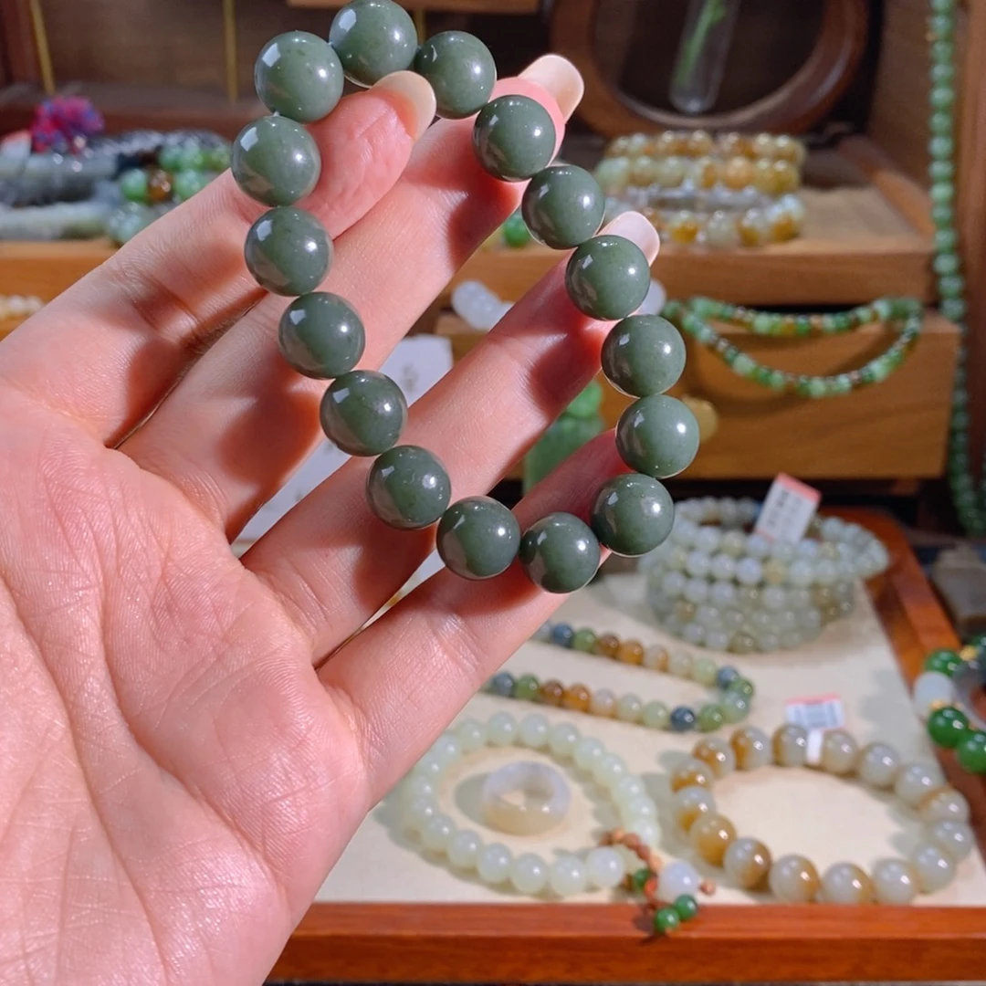 和田玉未镶嵌手链