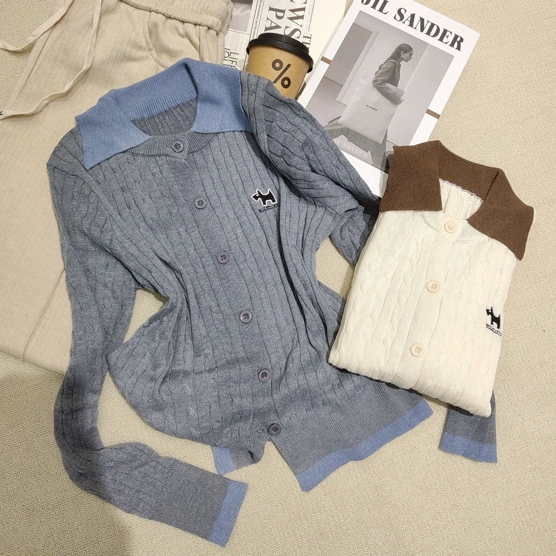 原搭春季2025新款宽松百搭毛衣针织上衣女MO7608#