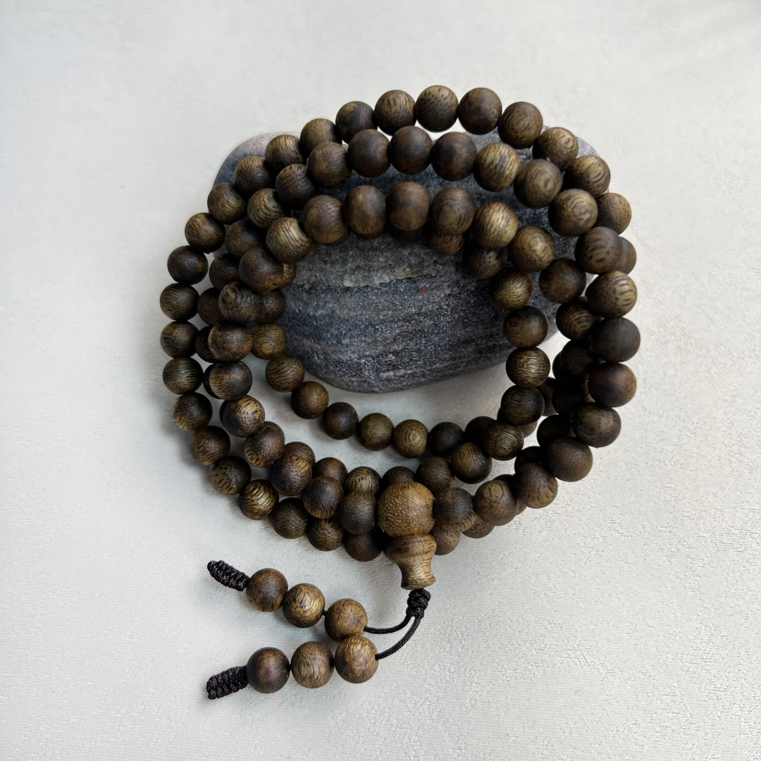 YH-060246海南金沙叶满结油0.7多圈手串约15.4g