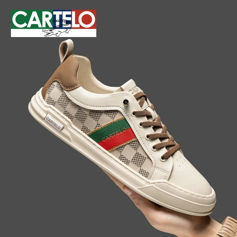 卡帝乐鳄鱼男鞋2025冬季新款休闲板鞋时尚潮流百搭透气刺绣低帮鞋