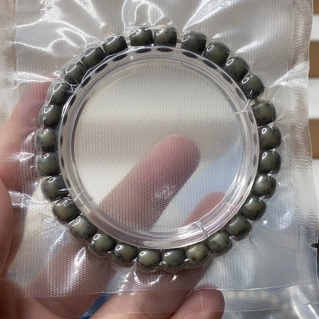 星月菩提吊坠石玉侧留白单圈87