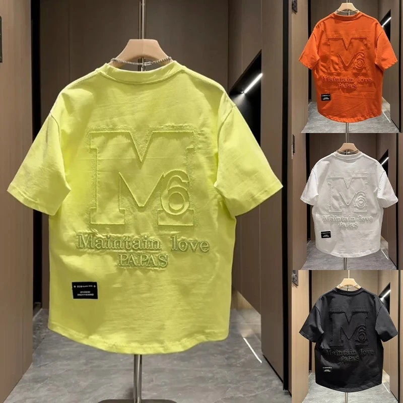 男童纯棉T恤韩版时尚圆领短袖夏季宽松百搭半袖潮流男童纯棉t恤