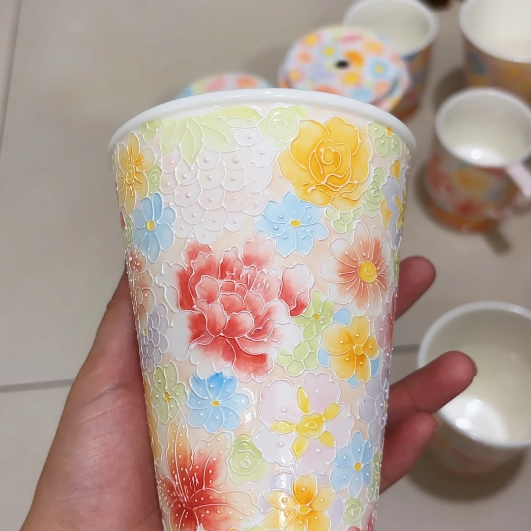 手绘创意高温釉下彩陶瓷