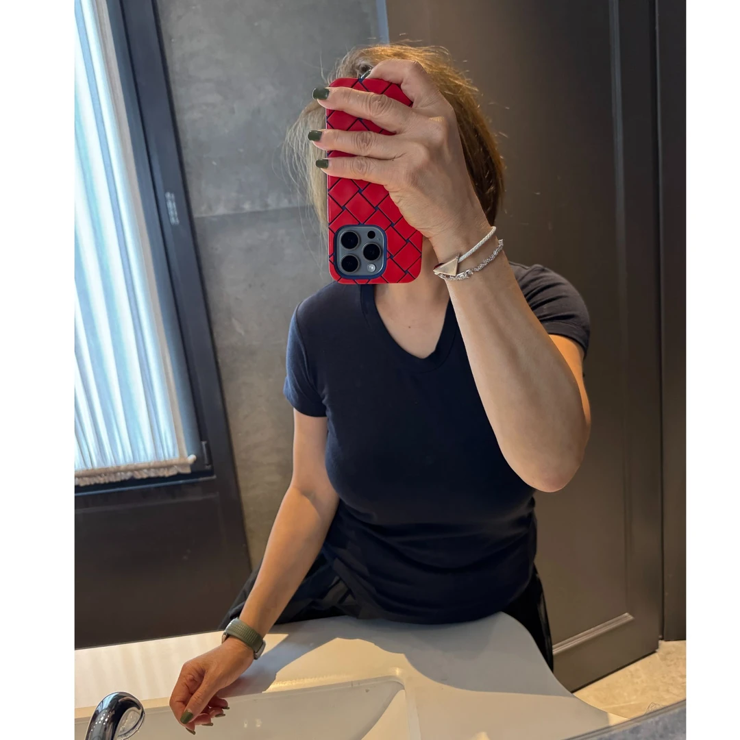 COCOLINDA  | 莱赛尔绵羊毛七色法式U形领短袖T恤T3305