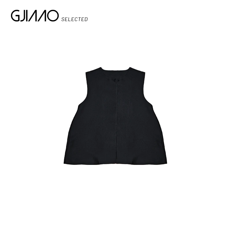 038 荷叶边无袖背心马甲