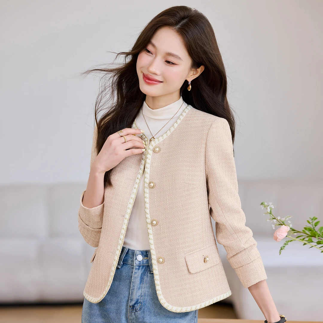 小香风外套女2025早秋季新款名媛气质小个子西装上衣新中式短外套